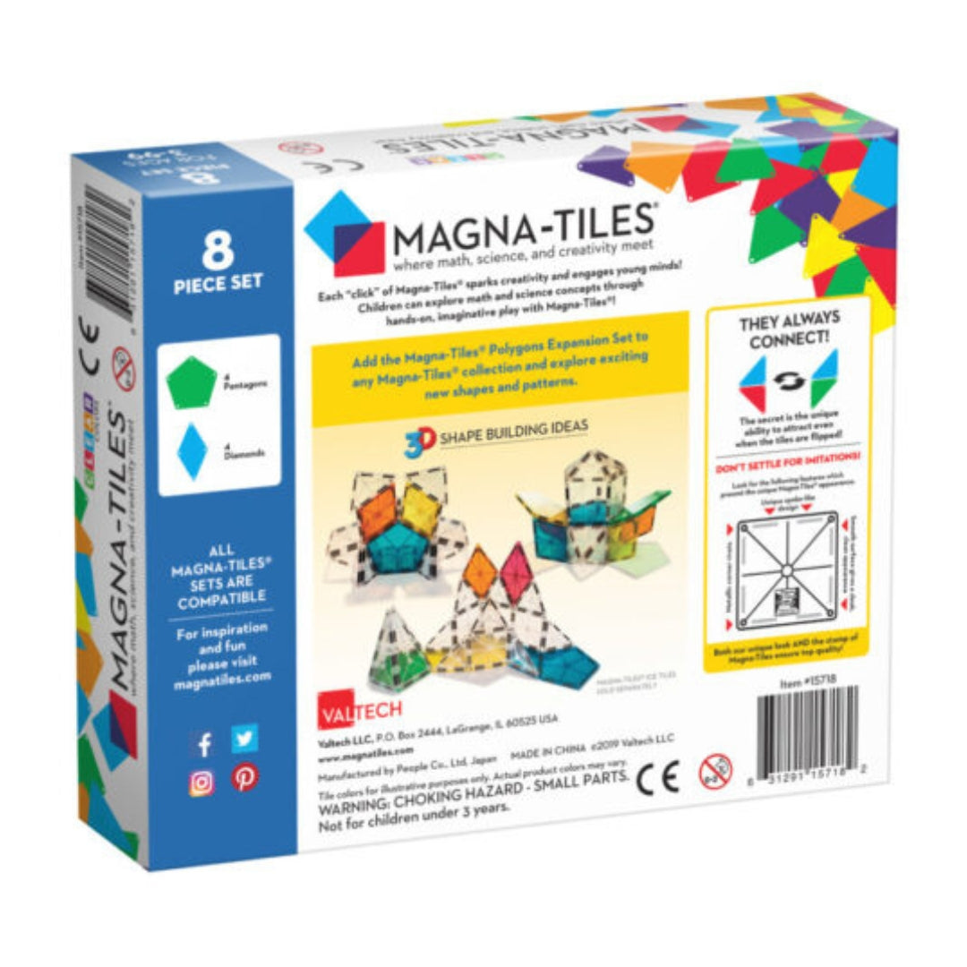 MAGNA-TILES® Polygons 8 Piece Expansion Set