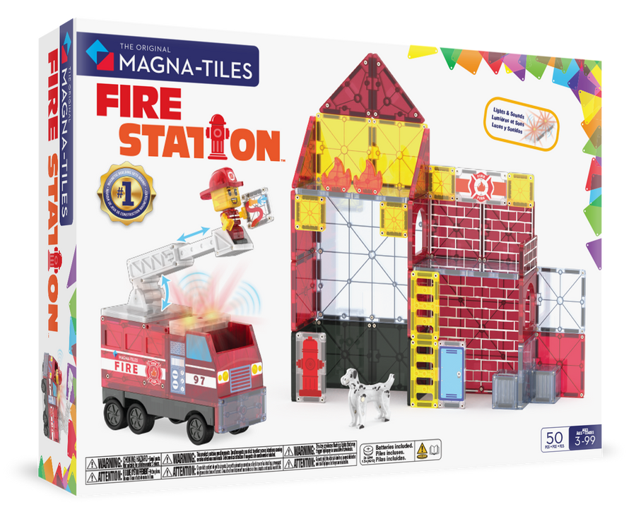 MAGNA-TILES - Fire Station 50-Piece Set (NEW COLLECTION 2025)
