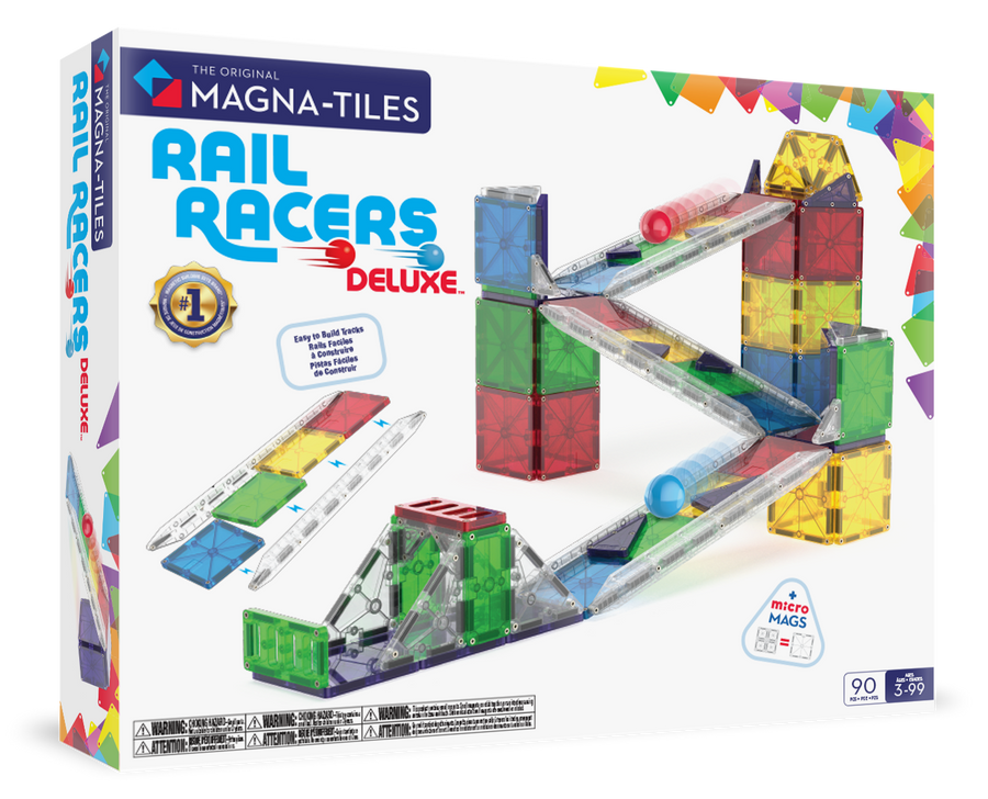MAGNA-TILES - Rail Racers Deluxe 90-Piece Set (NEW COLLECTION 2025)