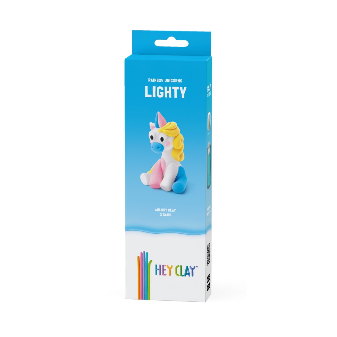 Hey Clay - Rainbow Unicorn - Lighty 3 cans (LEVERING MID NOVEMBER