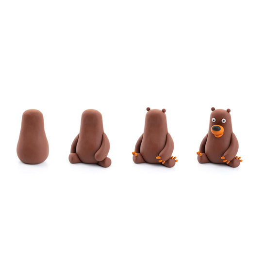 60044 - Hey Clay Forest Animals - Beer, Hert, Zwijn