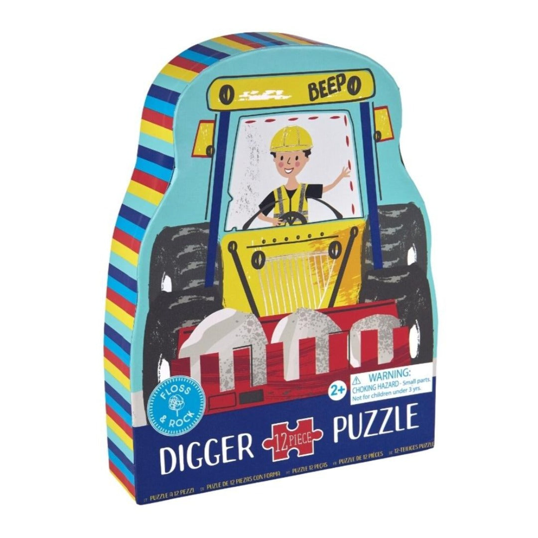 44P6422 - Floss&Rock - Digger 12 stuks jigsaw puzzle