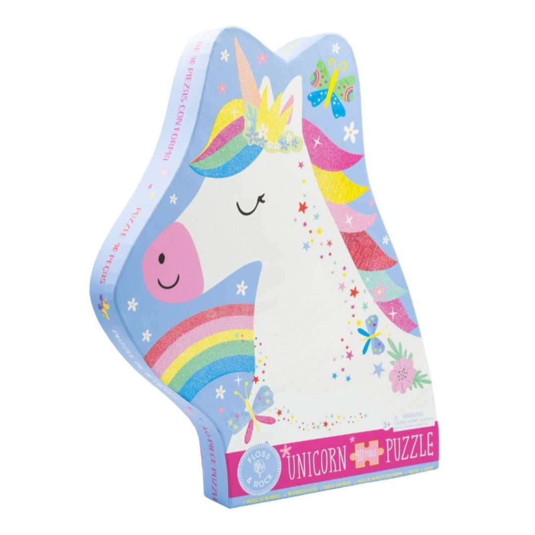 45P6459 - Floss&Rock - Rainbow Unicorn 40 stuks Jigsaw puzzle