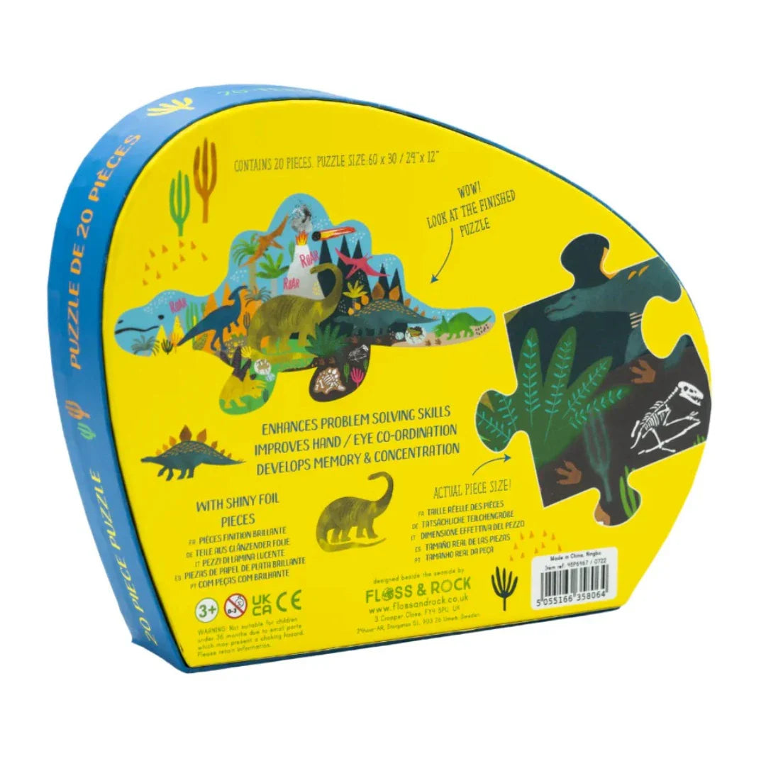 45P6467 - Floss&Rock - Dino 20 stuks - Jigsaw puzzle