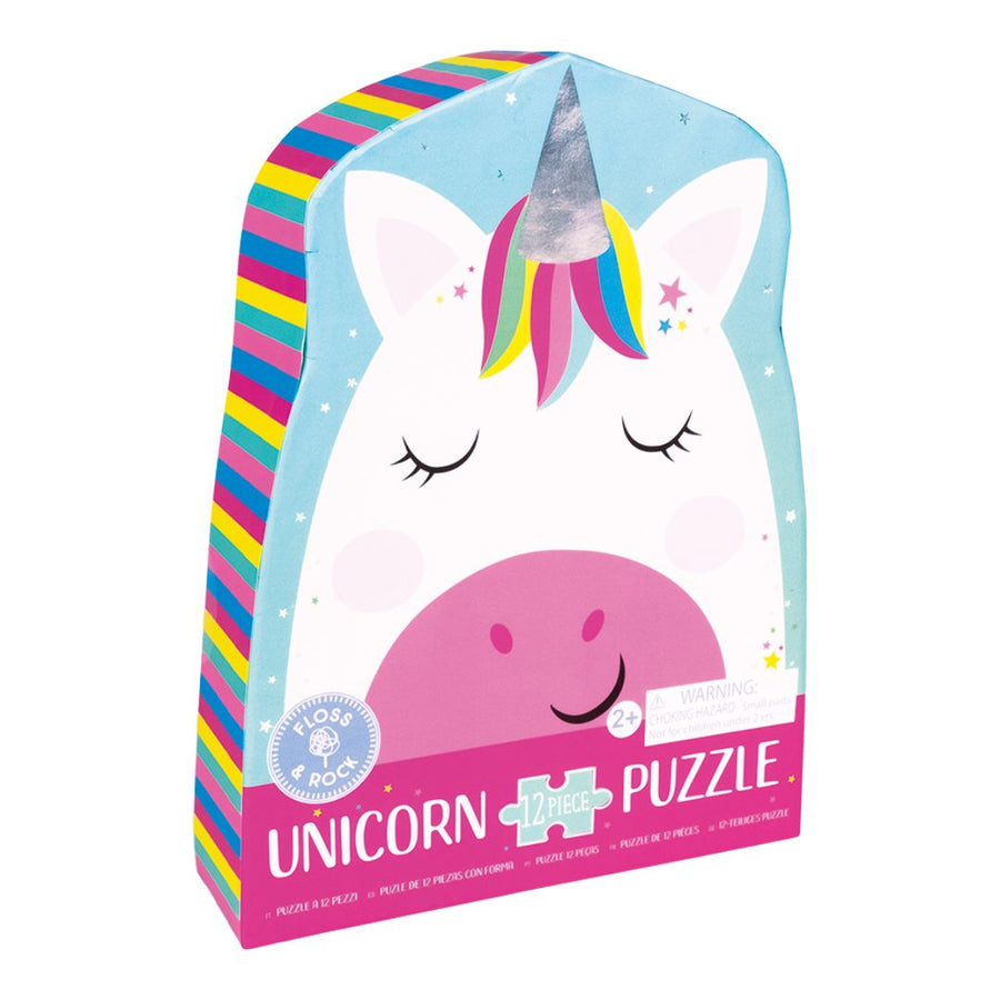 40P3597 - Floss&Rock - Rainbow Unicorn 12 stuks Jigsaw puzzle