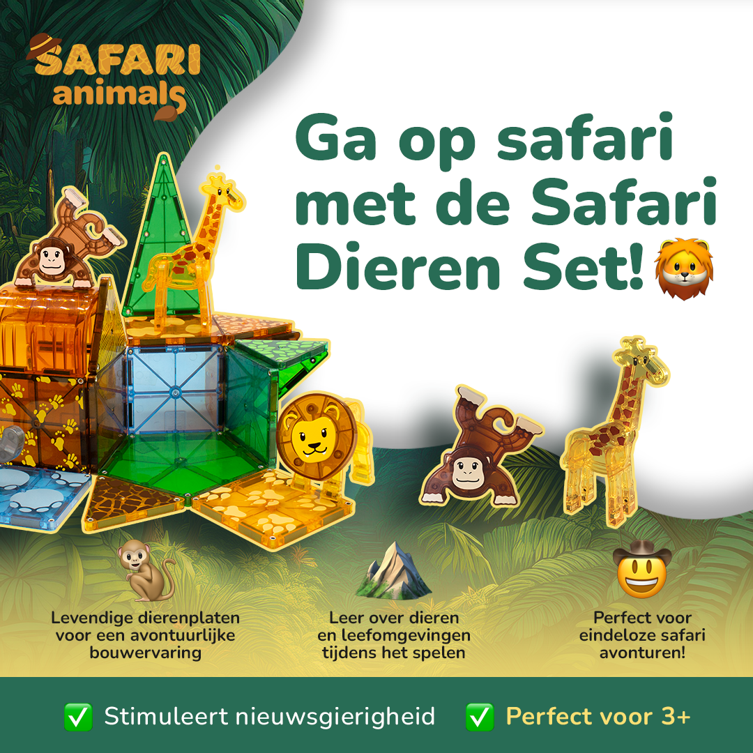 MAGNA-TILES® Safari Animals 25 Piece Set