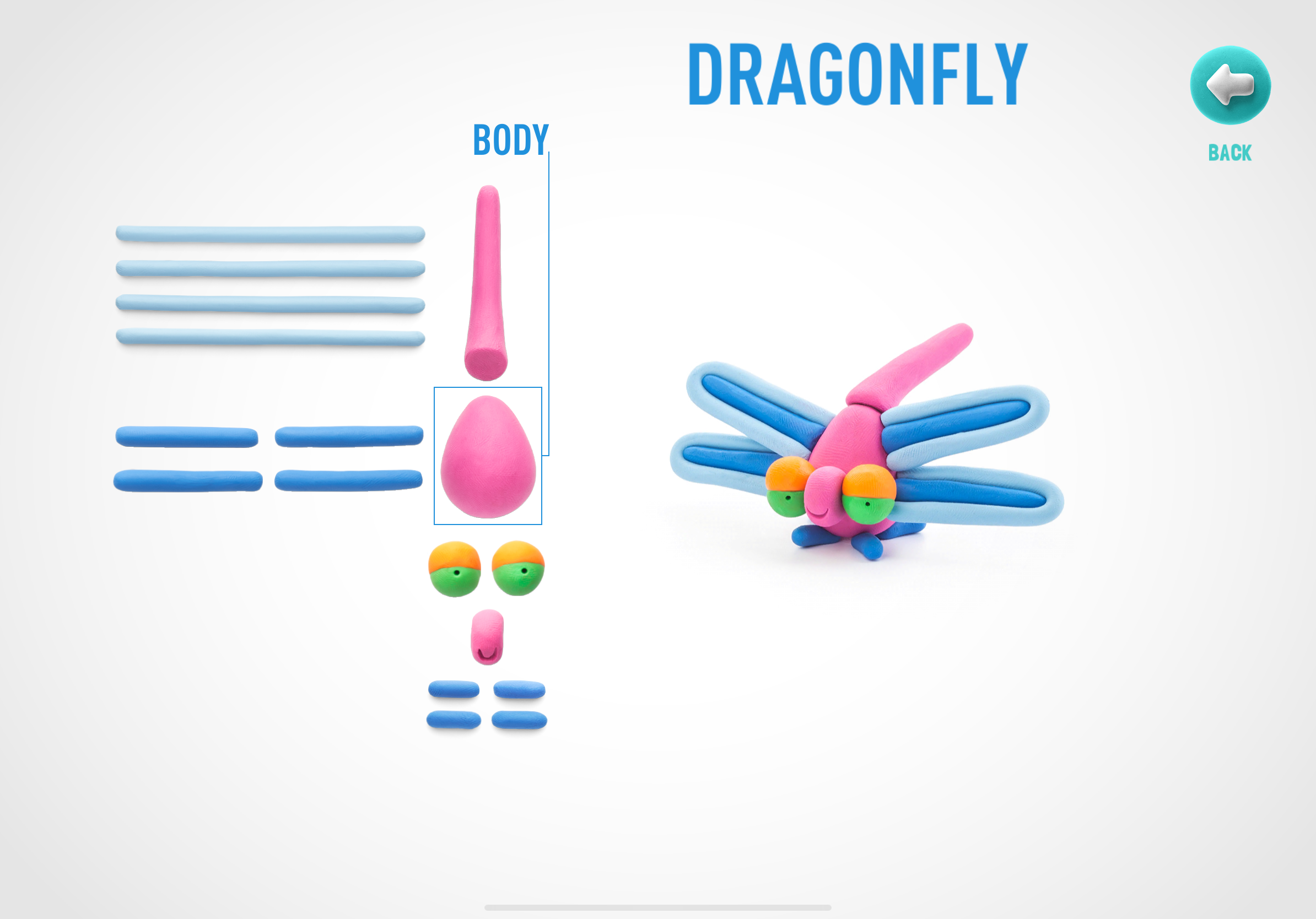 dragonfly clay toys