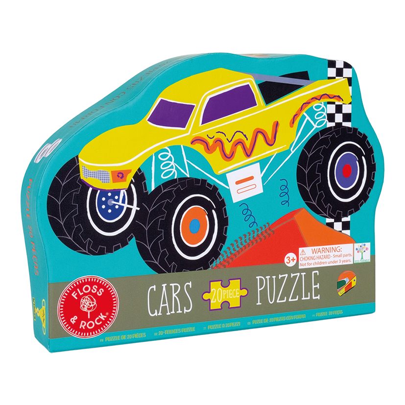 49P6084 - Cars 20pc "Monster Truck" Shaped Jigsaw with Shaped Box *NEW*