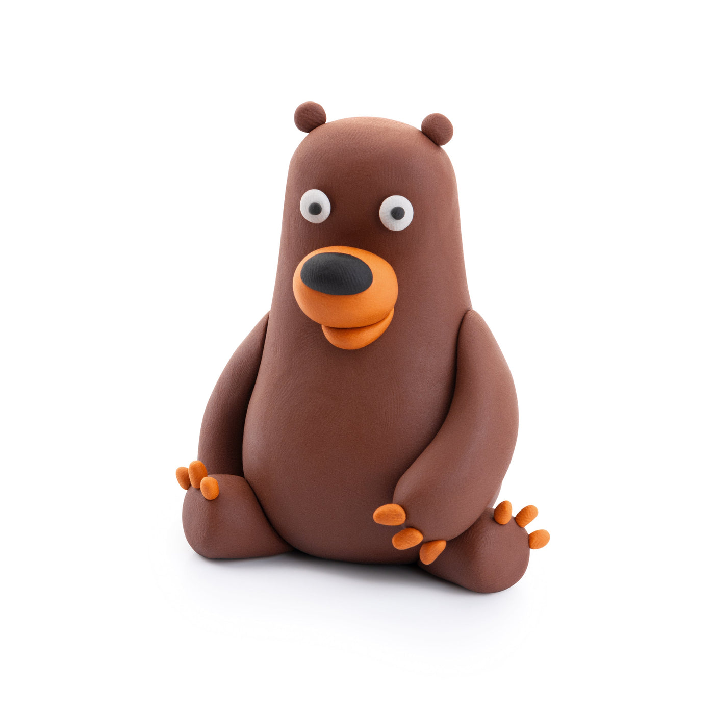 clay brown bear 