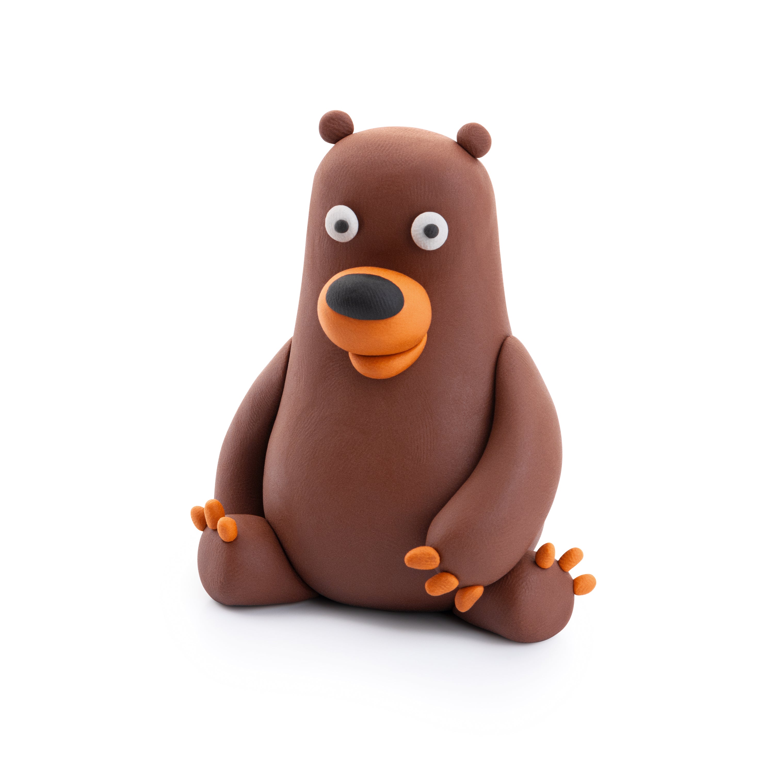 clay brown bear 