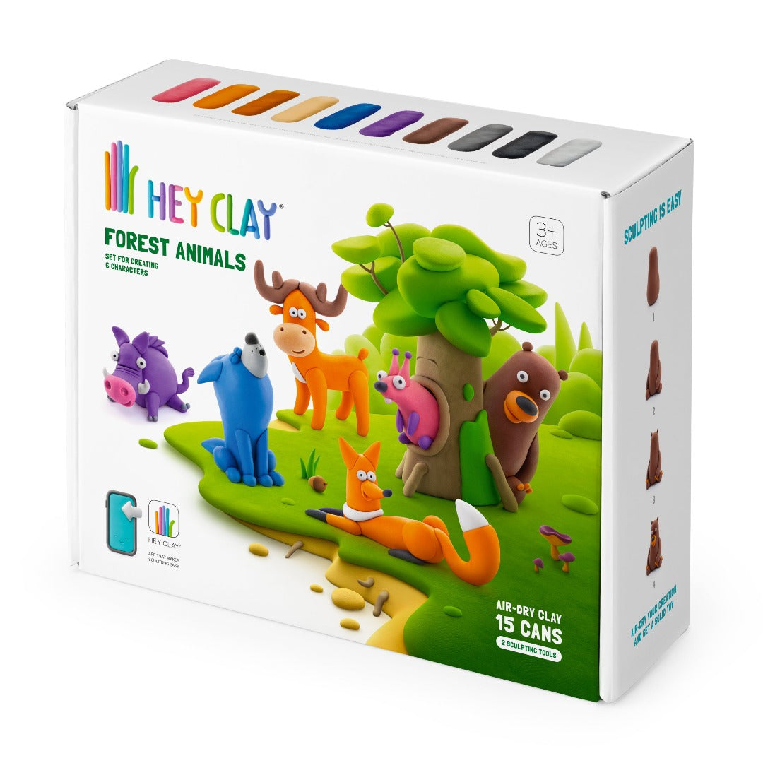 HC-ForestAnimals clay toys set