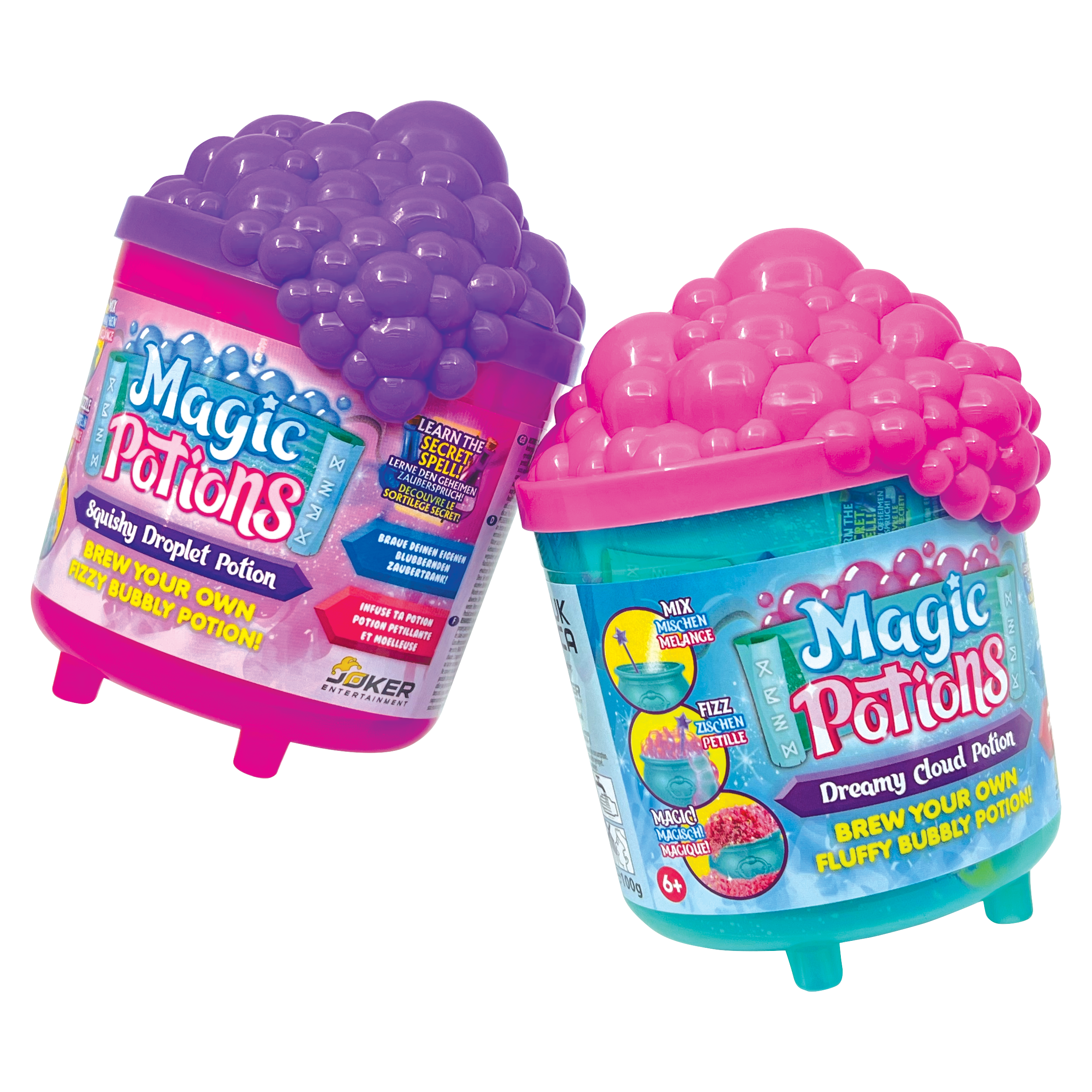 Slimy - Magische Potion - Squishy Droplet met glitters en kralen