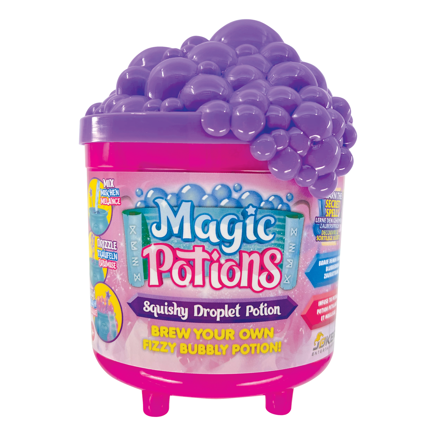 Slimy - Magische Potion - Squishy Droplet met glitters en kralen