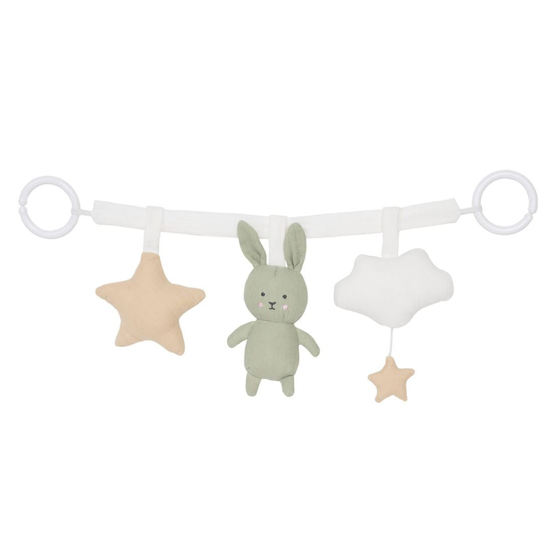 Jabadabado - Pram toy Bunny green