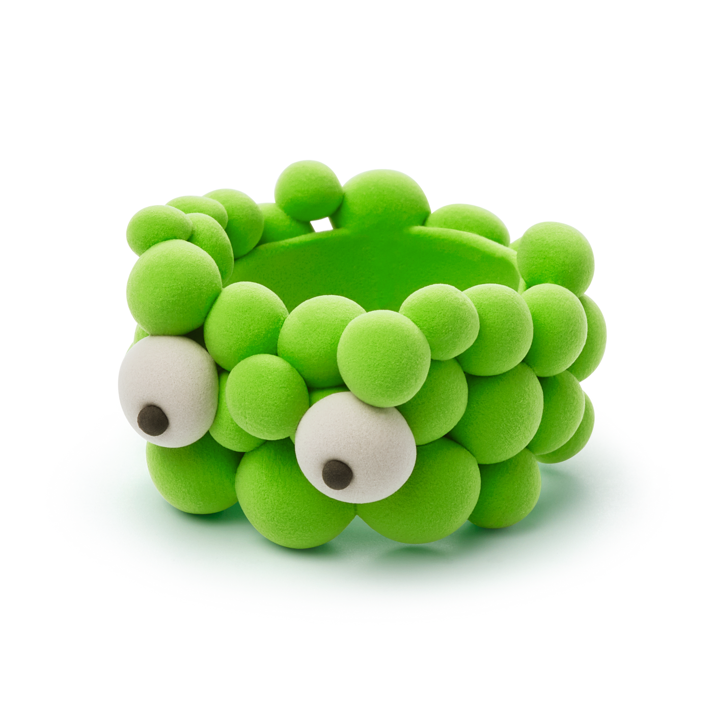 alien green bubbly ring