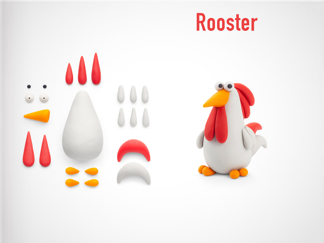 30098 HeyClay - Rooster- 3 cans