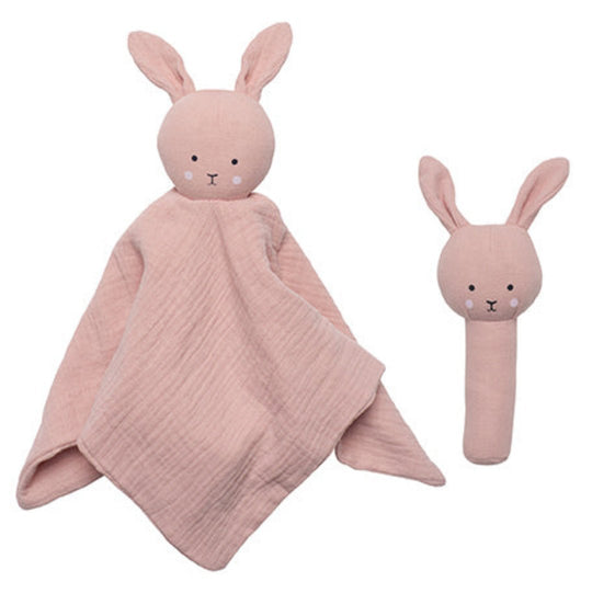 S1025 Jabadabado - Baby cadeau set met rammelaar - roze