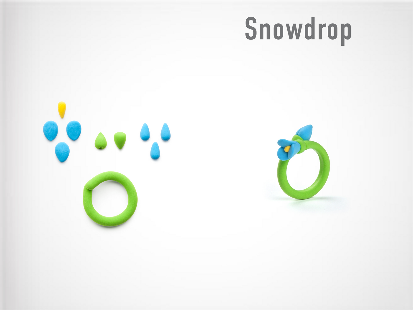 snow drop ring