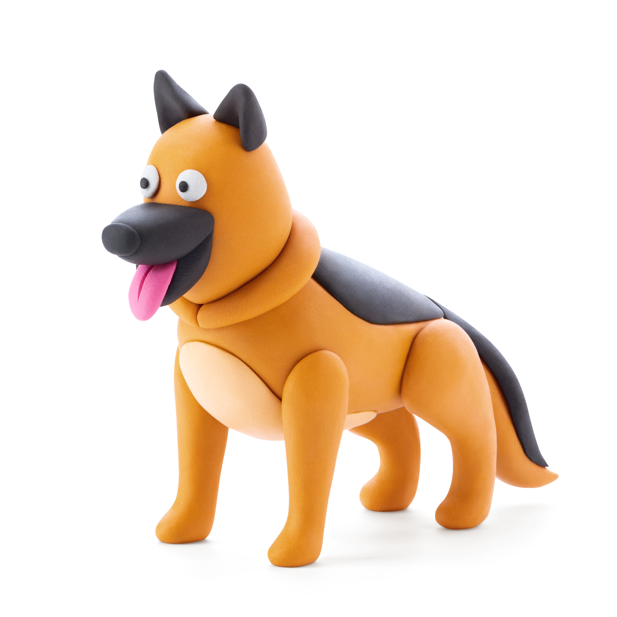 shepherd dog clay