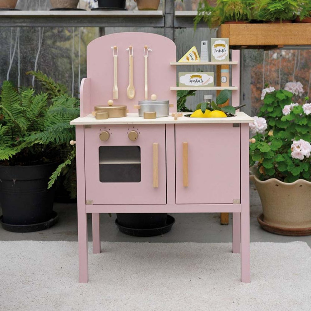 W7206 Jabadabado - Kitchen with pot & pan pink