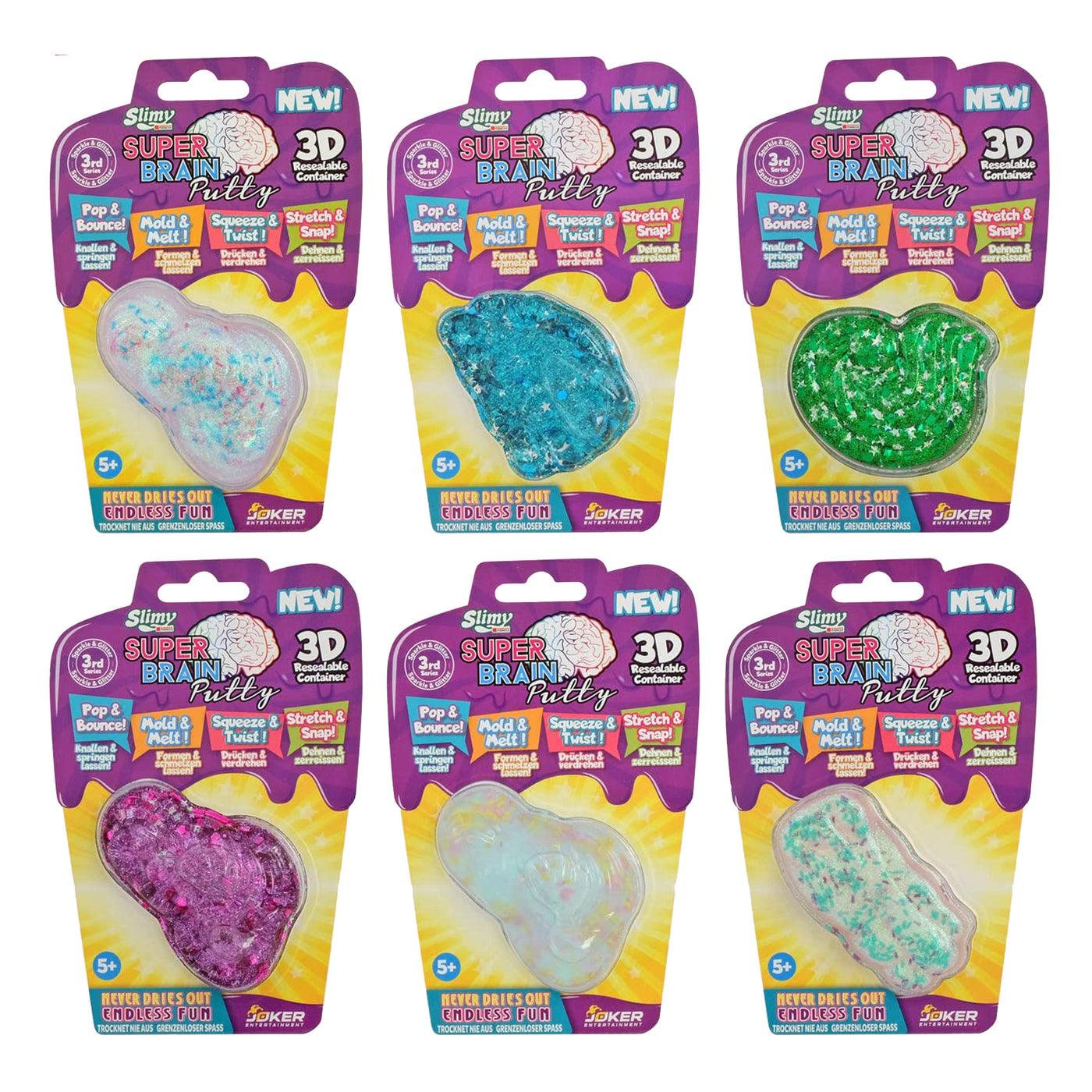 Slimy - 34292 Super Brain Putty - Glitter