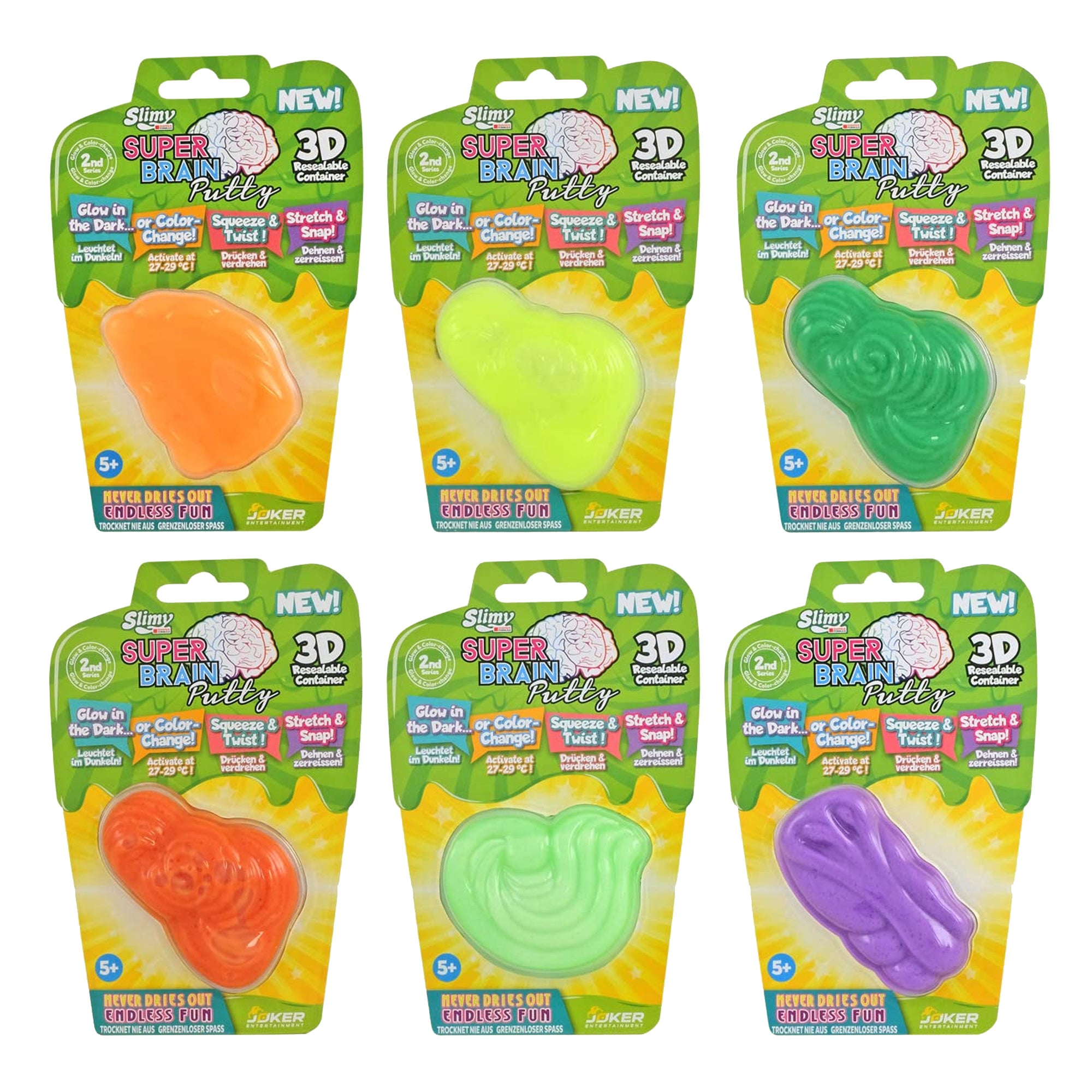 Slimy - 34291 Super Brain Putty - Glow in the dark